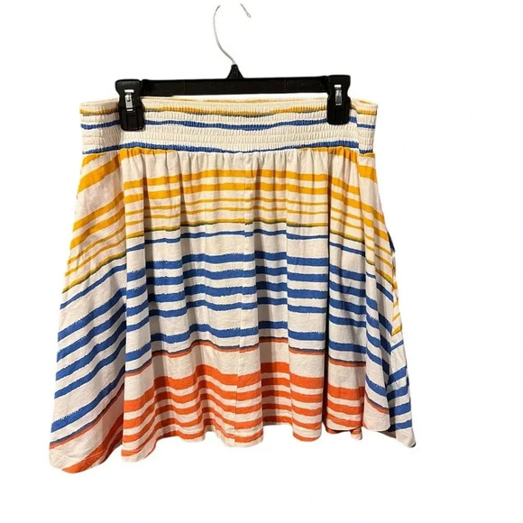 🟣H&M Multicolor Striped Cotton Skirt – Size Medium - Picture 4 of 8